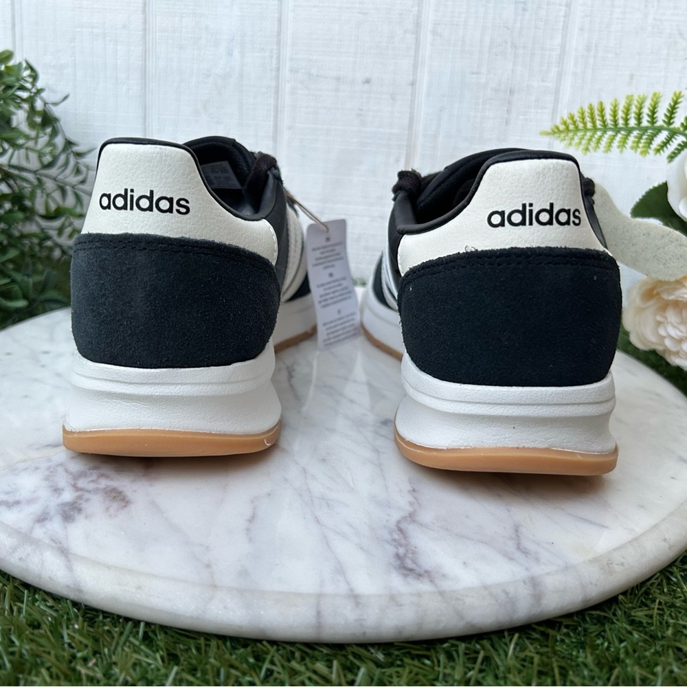 adidas RUN 7OS 2.0 SHOES Core Black / Core White / Core White women size 7 NEW - Picture 12 of 16
